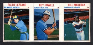 1979 HOSTESS PANEL #136 137 138 S. Lezcano / R. Howell / Bill Madlock SP sehr guter Zustand A - Bild 1 von 2