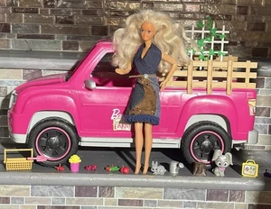 Barbie Dulce Huerto Granja Camioneta Mattel, Con Flor Planta Casa Set - Imagen 1 de 4