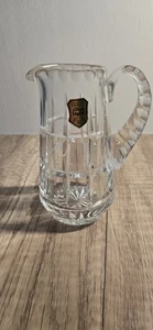 24% Lead Crystal Handcut 5.25" POLAND Small Pitcher For Cream, Syrup, Etc - Picture 1 of 5