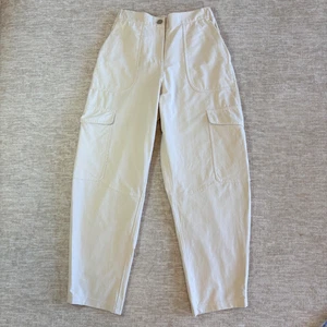 Lululemon Light Utilitech Cargo Pants Size 4/26 High Rise Baggy Barrel Beige - Picture 1 of 11