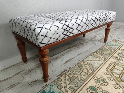 Piano bench, Dining table bench, Kitchen bench, Boho bench, Handmade bench - Image 1 of 4