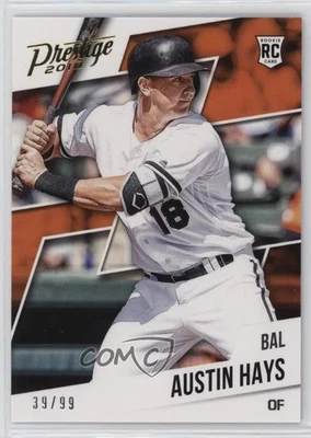 2018 Panini Chronicles Prestige Gold /99 Austin Hays #9 Rookie RC - Image 1 of 2