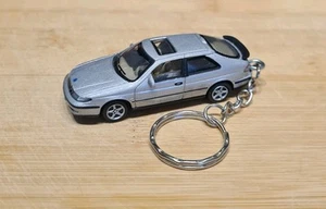 1/72 DIECAST MODEL CAR SAAB 9.3 VIGGEN KEYCHAIN KEYRING - Picture 1 of 4