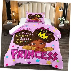 Black Girl Comforter Sets -African Girls Comforter for Twin Comforter-01-6-1 - Picture 1 of 7