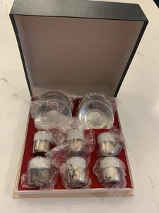Bellini Tea Party Set For 6 New With Flaws Mini Cups Holders & Saucers - Picture 1 of 18