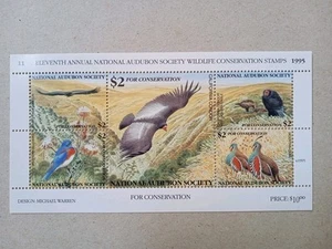 US 1995 National Wildlife Conservation Stamp Sheets $10 MNH , Set Of 5 Stamps - Picture 1 of 2