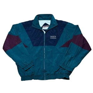 Vintage Sony Recording Media Windbreaker Promo Jacket 2XL XXL - Picture 1 of 5