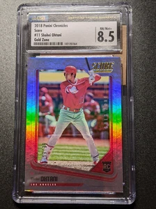 2018 Chronicles Score Shohei Ohtani RC/99 #11 Gold Zone Rookie SP RC CSG 8,5 - Bild 1 von 5