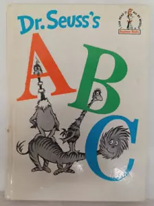 Vintage Dr. Seuss ABC 1963 Hardcover Beginner Book - Foto 1 di 9