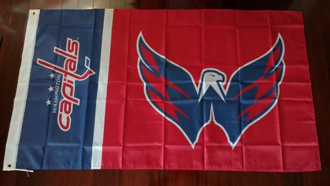Washington Capitals 3x5 Flag. US seller. Free shipping within the US!!! Cover