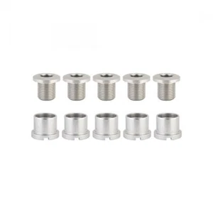 ORIGIN8 BIKE BICYCLE CHAINRING BOLT SET DOUBLE ALLOY SILVER - Picture 1 of 1