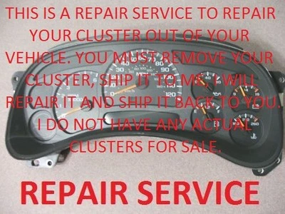 2003-2006 GMC ENVOY SPEEDO GAS AMP TACH GAUGE REPAIR 2004 2005 TRAILBLAZER TRAIL - Image 1 of 3