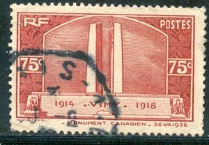PHOTO CONTRACTUELLE / TIMBRE FRANCE OBLITERE N° 316 MONUMENT DE VIMY - Photo 1/1