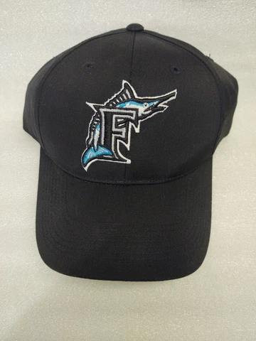 MLB Florida Marlins Base Ball Cap New Without Tags BLK - Teal Adult,Adjustable Cover