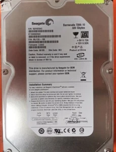 ⭐️⭐️⭐️⭐️⭐️ HDD Hard Drive SATA Desktop 3.5" Seagate ST3320820AS 320GB 9BJ13G-188 - Picture 1 of 3
