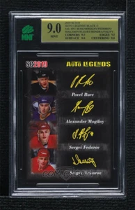 2018-19 SC2019 Bure Mogilny Fedorov Makarov Fleury Bondra Palffy MNT 9 BLACK 1/1 - Picture 1 of 2