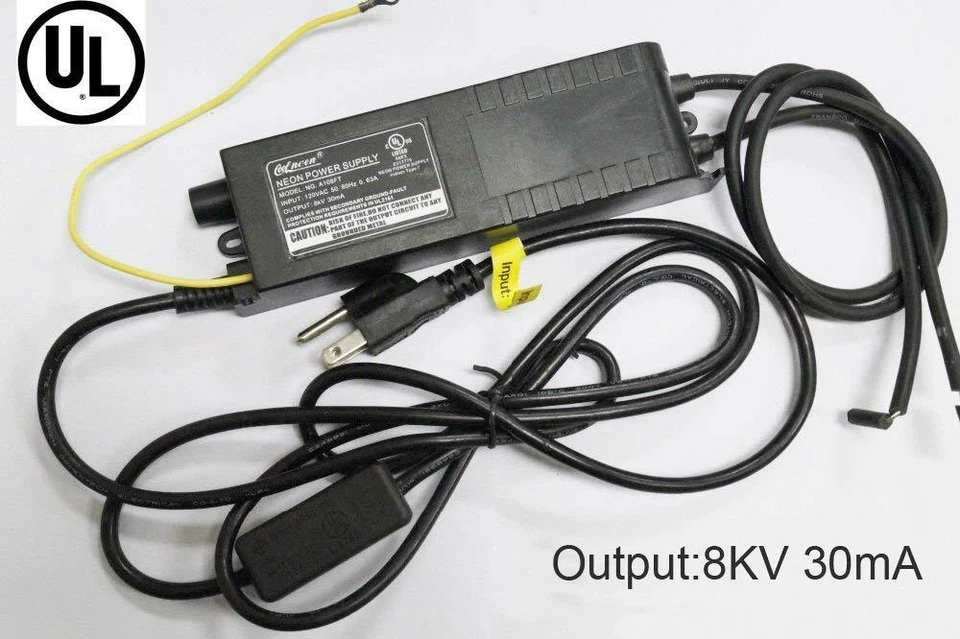 HONGBA UL Listed 8kV Dimmable Transformer Neon Light Lamp Sign Electronic Power Supply