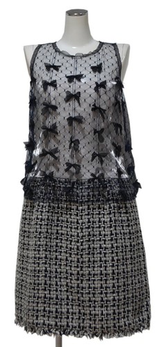 Abito in tweed Chanel 10a nastro 2 pezzi nastro CHANEL 38 B4065