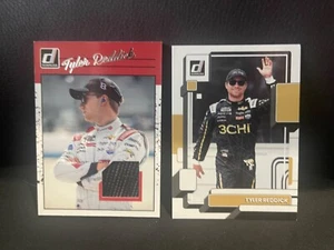 2023 Materiales Panini Donruss reliquia retro Tyler Reddick #R909RTR y base #54 RCR - Imagen 1 de 2