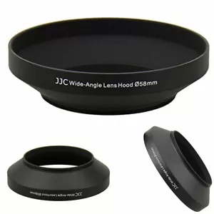 JJC 58mm Metal Lens Hood for Canon 18-55mm T8I T7I T7 T6I 80D 90D SL3 28-80mm - Picture 1 of 1