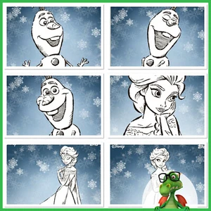 Disney Collect Topps Digital Frozen 2 - Premiere - Vintage Art Cards no Award - Picture 1 of 6