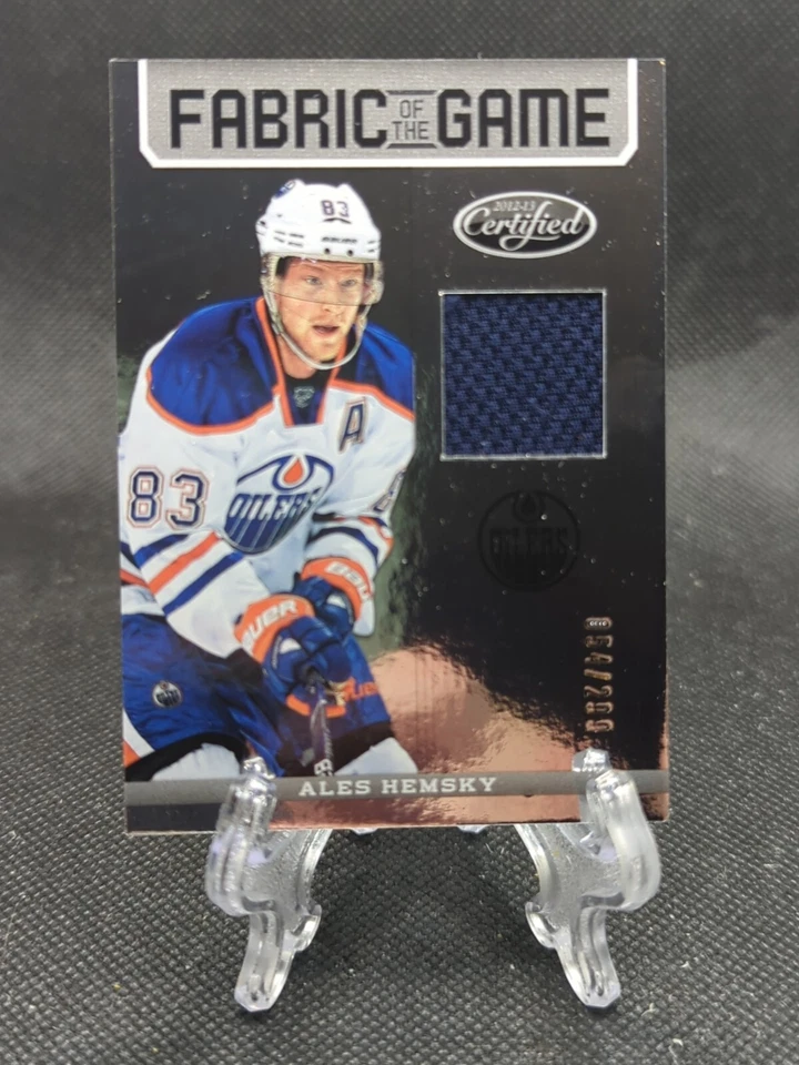 2012-13 Certified Fabric of the Game /299 Ales Hemsky #FOG-HEM Edmonton Oilers - Image 1 of 2
