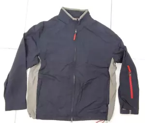 GAP Used Nylon/Mesh/Fleece Lined Collar Men L Black/Grey Basic Jacket - Picture 1 of 7