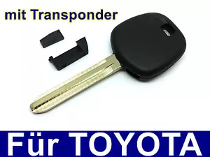 Llave Del Coche Carcasa con Transponder para Toyota Aygo Corolla Avensis Rav - Imagen 1 de 1