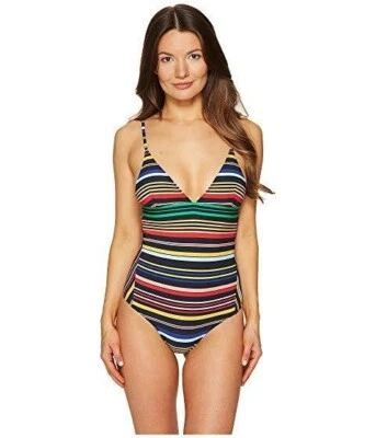 Stella McCartney Women's 176755 Stripe One-Piece Swimsuits Multi Color Size L - Image 1 of 3