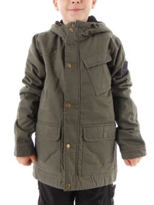 O'Neill Jacke Übergangsjacke Offshore Jacket grün Kapuze Zipper Knöpfe - Picture 1 of 2