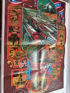Lotto Poster Ephemera Catalogo Treno Lionel anni 70 Pieghevole - Foto 1 di 18