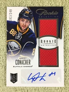 2013-14 Anthology CORY CONACHER Rookie RC Autograph Jersey #/249 Sabres - Picture 1 of 2