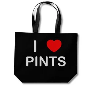 Pints Shopping Bag (Black, White, Natural) - Picture 1 of 8