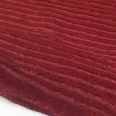 Fell Stoff Pelz Fur Weinrot Plüsch Mantel Jacke Kurzhaar Fellstoff Webpelz 50cm - Bild 1 von 4
