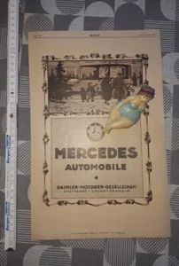 1921 ORIG. PUBBLICITÀ MERCEDES AUTOMOBILE DAIMLER STUTTAGRT UNTERTÜRKHEIM RAVENE - Foto 1 di 2