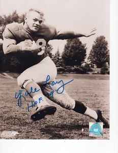 YALE LARY SIGNED DETROIT LIONS 8X10 HOF 79 - Picture 1 of 1