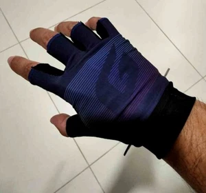 Giant Motion G1 Half Finger Gel Padding Gloves for Men / Unisex Blue-Black - Picture 1 of 6