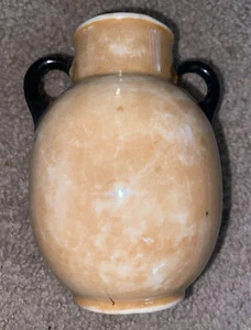 Czech Peach Lusterware Vase Czech Art Deco Made in Czechoslovakia - Picture 1 of 6