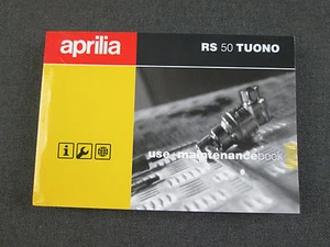 New Genuine Aprilia RS50 Tuono Use + Maintenance Book AP8202405 (MT) - Picture 1 of 3