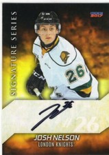 2016/17 London Knights Signature Series Autographs - JOSH NELSON