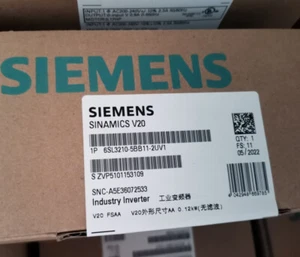 1 PIEZA Nuevo Inversor Industrial Siemens 6SL3210-5BB11-2UV1 V20 0.12KW Marca *SE - Imagen 1 de 3