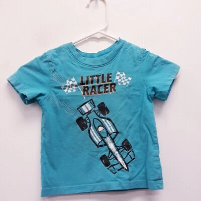 Camisa Circo masculina azul manga curta tamanho 4at "little racer"  - Imagem 1 de 4