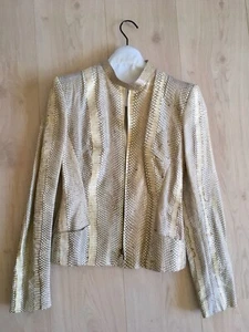Alexander Mcqueen genuine cobra leather lady jacket Size 40 - Bild 1 von 8