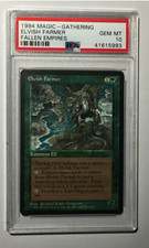 MTG  ELVISH FARMER 1X  FALLEN EMPIRES - RARE - PSA (10) GEM - MINT