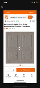 solid wood front entry double doors - Picture 1 of 1
