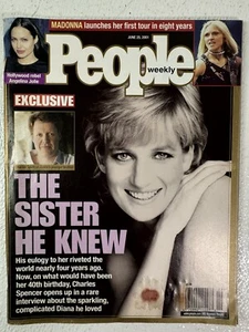 Vintage 2001 June 25, PEOPLE WEEKLY Magazine, Exclusive Princess Diana's Brother - Picture 1 of 3