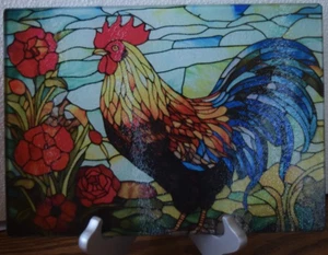 HAHN Glas Schneidebrett 15” x 12” Made in USA - Bild 1 von 3