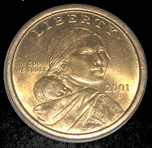 2001 D Sacagawea Dollar - vz - Bild 1 von 2