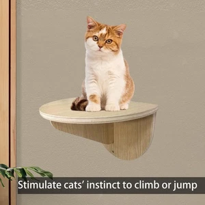 Cat Shelf for Wall Shelves Wood Floating Shelf Cat Walls Furniture,Kitten Window - Picture 1 of 6