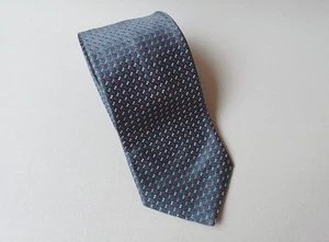 ETON Pure Silk Gray with Pink and White Dots Men’s Neck Tie | Length 58" - Picture 1 of 10